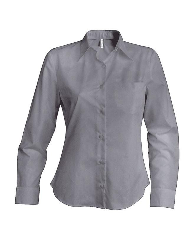 Kariban dámská košile Oxford - Stříbrná - Stříbrná / Stříbrná