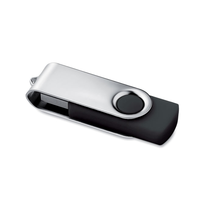 Otočný USB flash disk - Černá