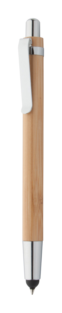 Bambusová propiska se stylusem - Béžová